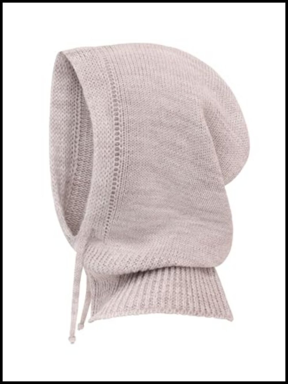Hooded Scarf Hat Balaclava Knit Skull Cap Beanie Acrylic Polyamide
